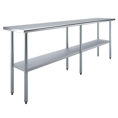 Amgood 18 in. x 96 in. Stainless Steel Table AMG WT-1896